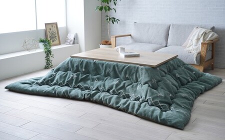 軽くてあったか ハピネスコタツ掛布団 200cm×300cm GN（グリーン） こたつ掛布団 こたつ布団 こたつ コタツ 炬燵 福岡県 柳川市