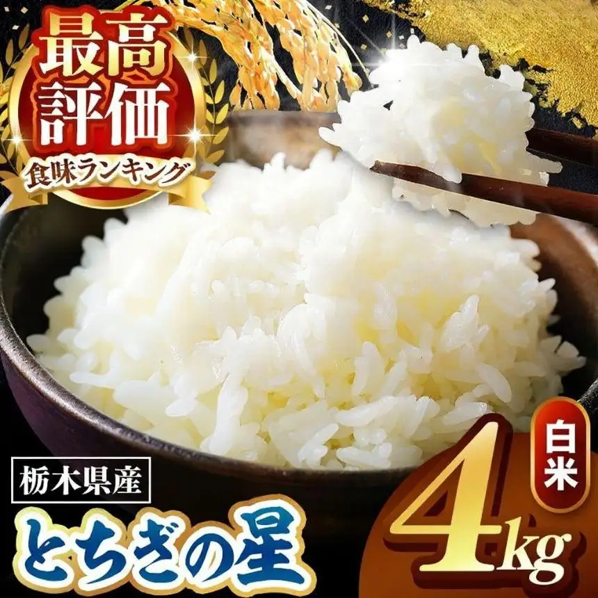 令和8年度産 先行予約 とちぎの星 白米 4kg