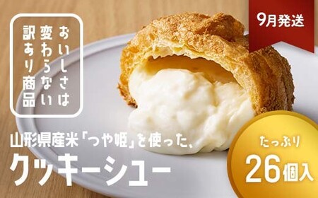 ≪2026年9月発送≫ 訳あり クッキーシュークリーム 26個 ご家庭用 お菓子 洋菓子 小分け スイーツ F2Y-6400