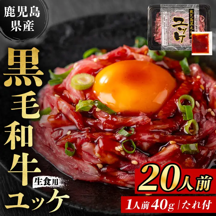 ユッケ 黒毛和牛 鹿児島県産 20人前 【LRプラスK】 i1211-C-om FN-Limited-VO