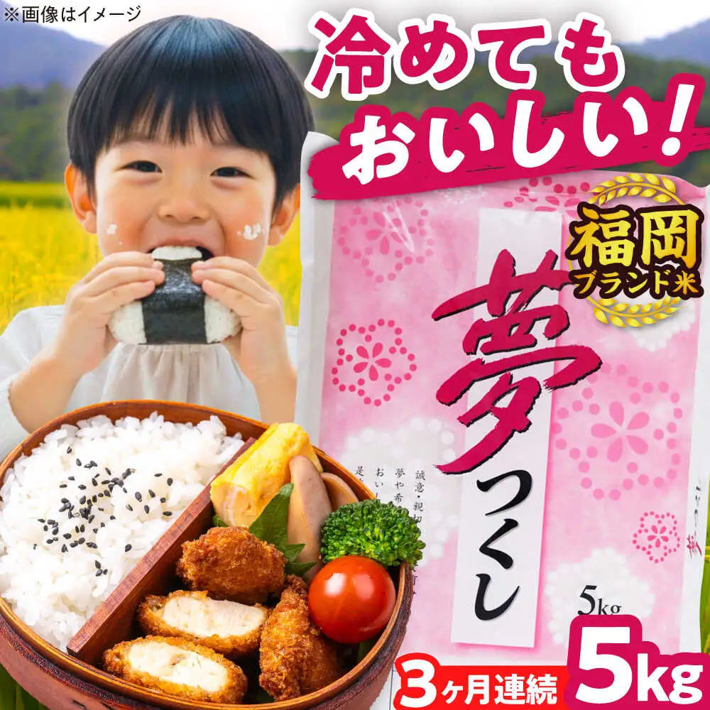 【全3回定期便】【令和7年度産】夢つくし 5kg 精米 有限会社ファインリョーコク/吉富町[BGBV002]