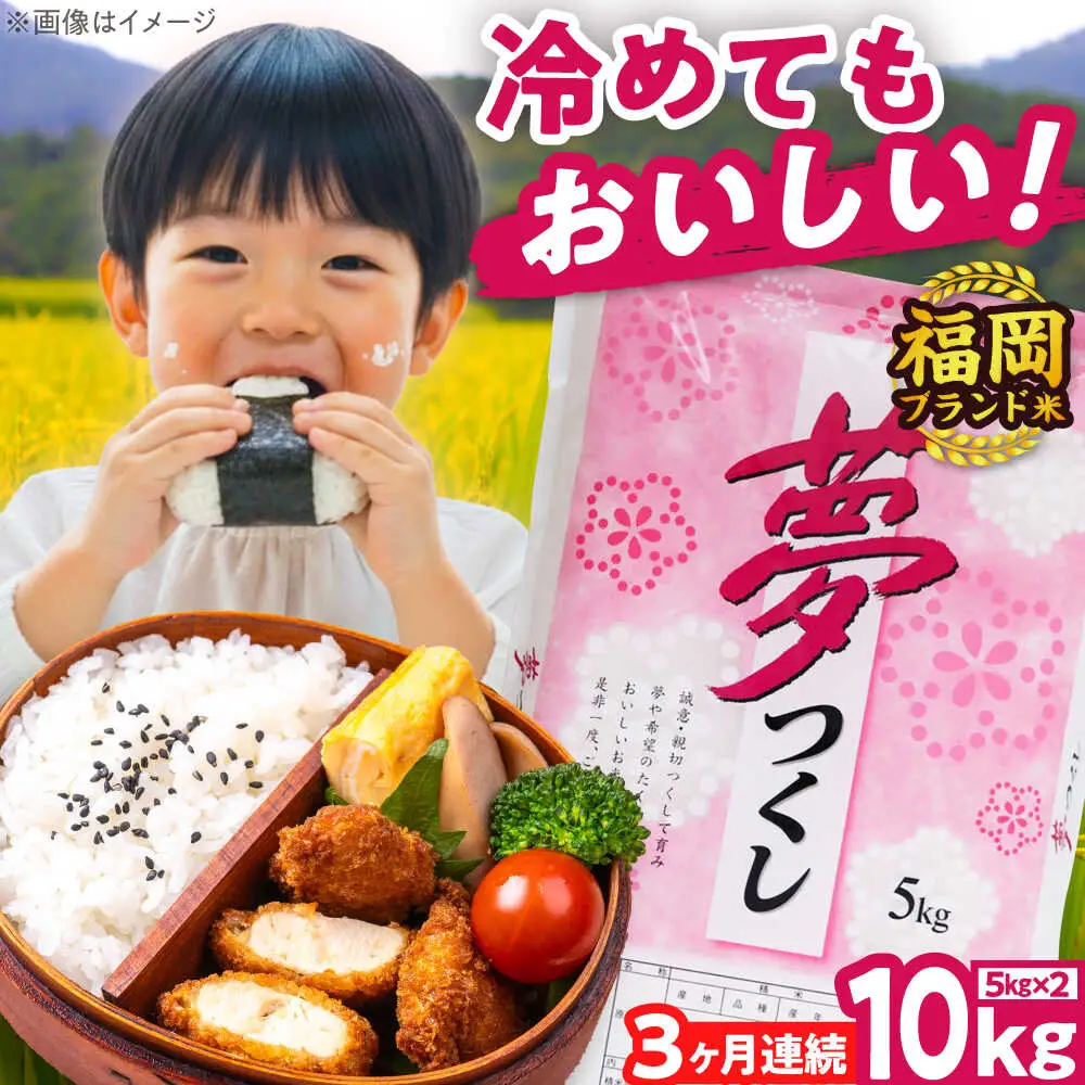 【全3回定期便】【令和7年度産】夢つくし 10kg 精米 有限会社ファインリョーコク/吉富町[BGBV005]