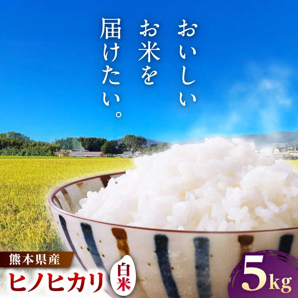  ヒノヒカリ 白米 5kg（5kg×1袋） 【株式会社 岩下農園】[ZFS003]
