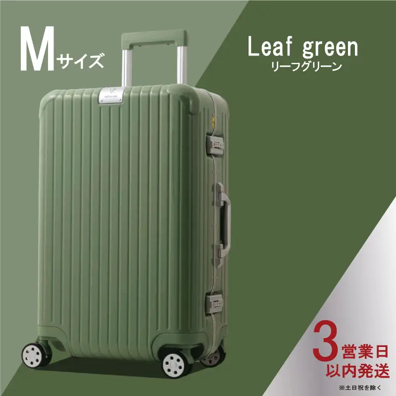 DL-2823 スーツケース M リーフグリーン