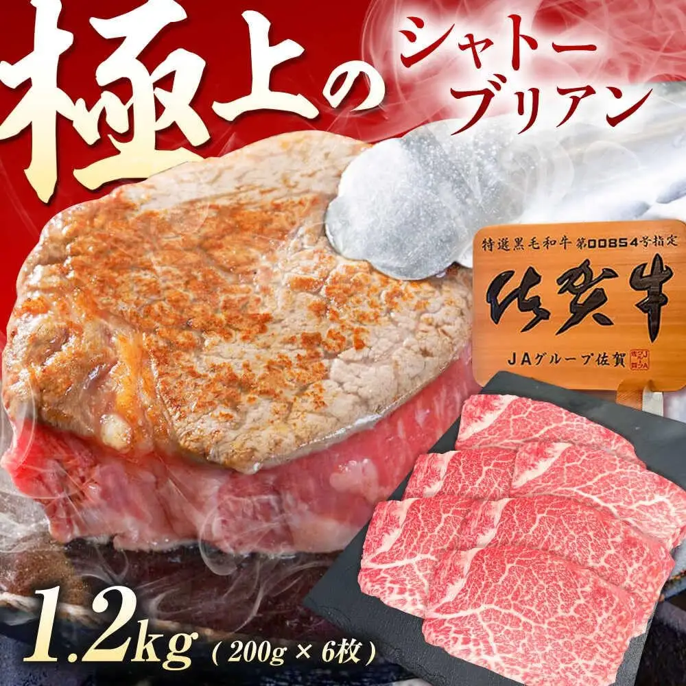 ヒレ シャトーブリアン 佐賀牛 シャトーブリアン 1.2kg[UEM060]ヒレステーキ