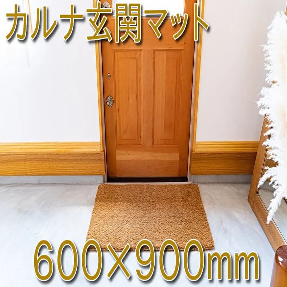 ココヤシ玄関屋外泥・砂落としカルナマット（L）600×900mm