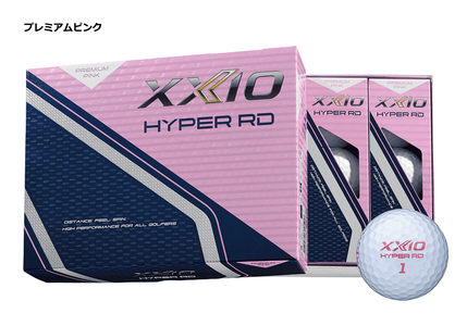 ゼクシオハイパーRD ゴルフボール プレミアムピンク 1ダース 〈丹波市製造〉 ゴルフ