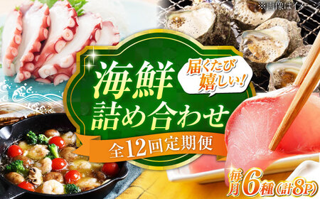 【全12回定期便】海鮮詰合せ 梅 海鮮[XBY016]