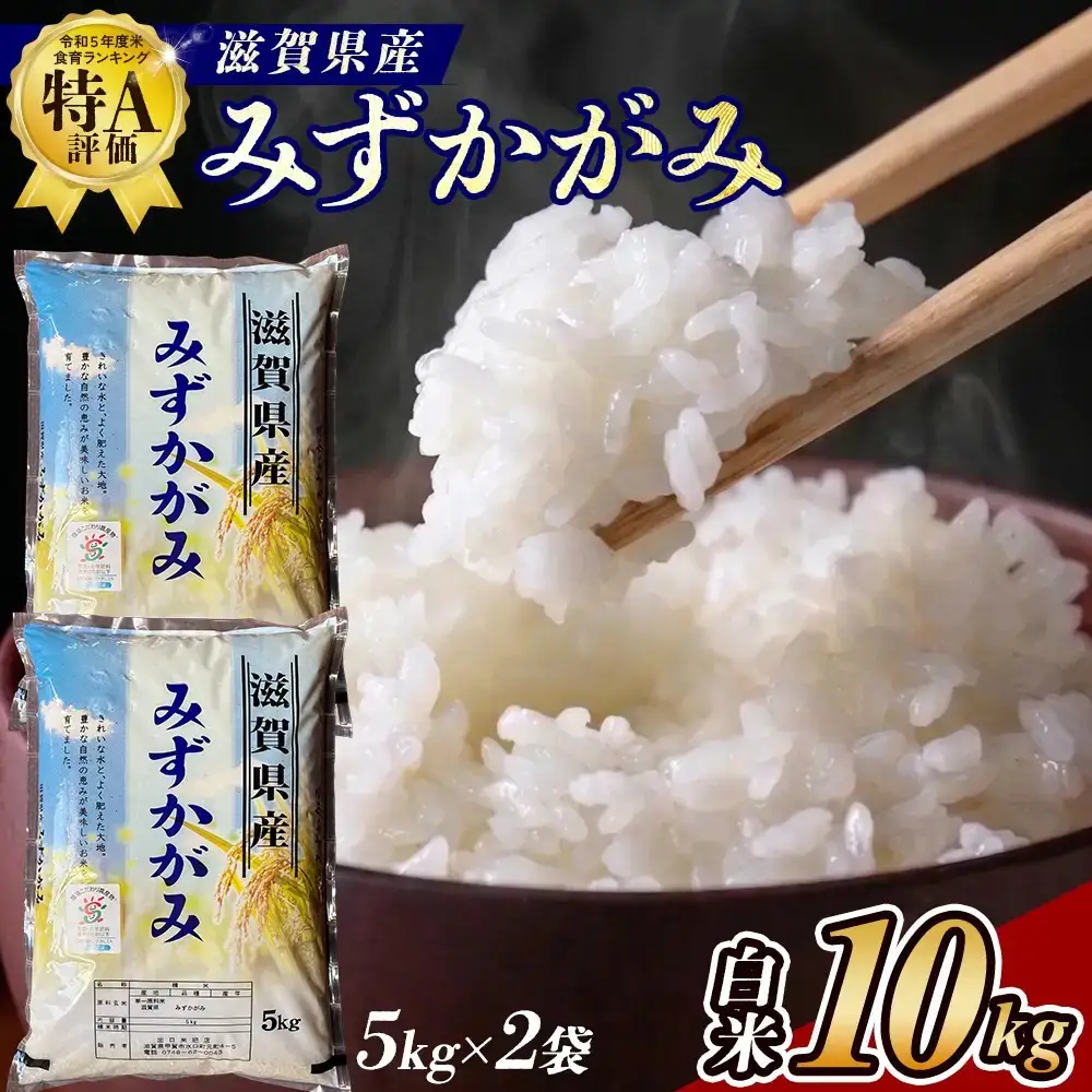 【令和7年産】近江米みずかがみ白米10kg（5kg×2袋）