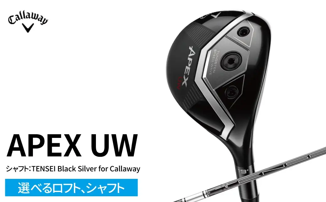 キャロウェイ ゴルフクラブ エイペックス APEX UW TENSEI Black ロフト
