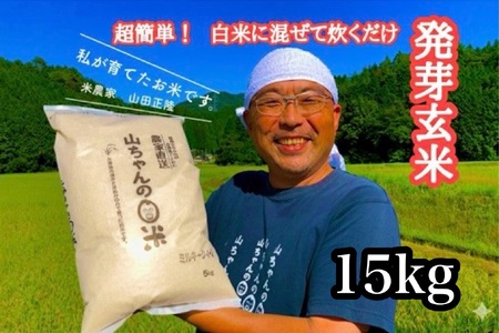 農家直送『山ちゃんの発芽玄米』15kg