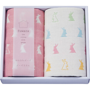 ふわら　六重織タオルハンカチ２枚セット_化粧箱入＋【ギフト包装】【G0611】_1633221g
