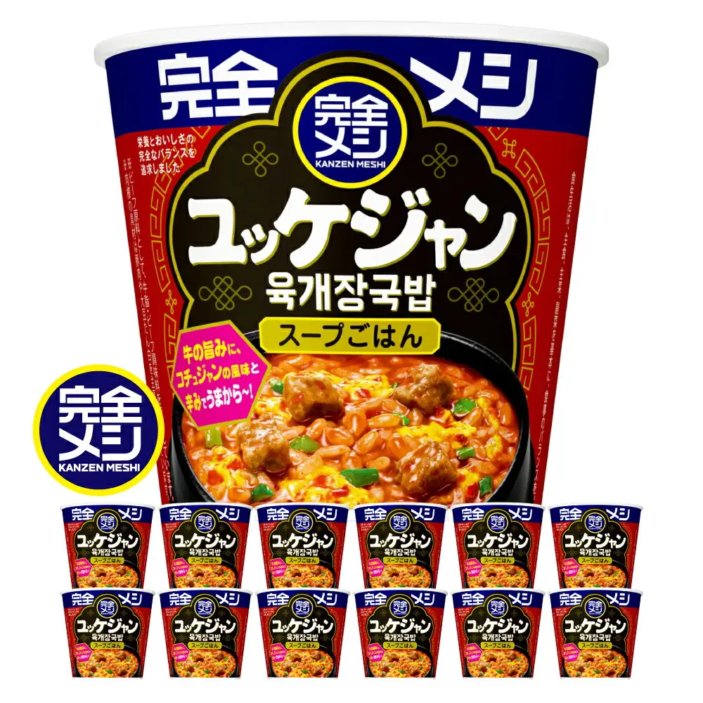 完全メシ 旨辛メシ ユッケジャン 2ケース 計12食 BIBI030 日清