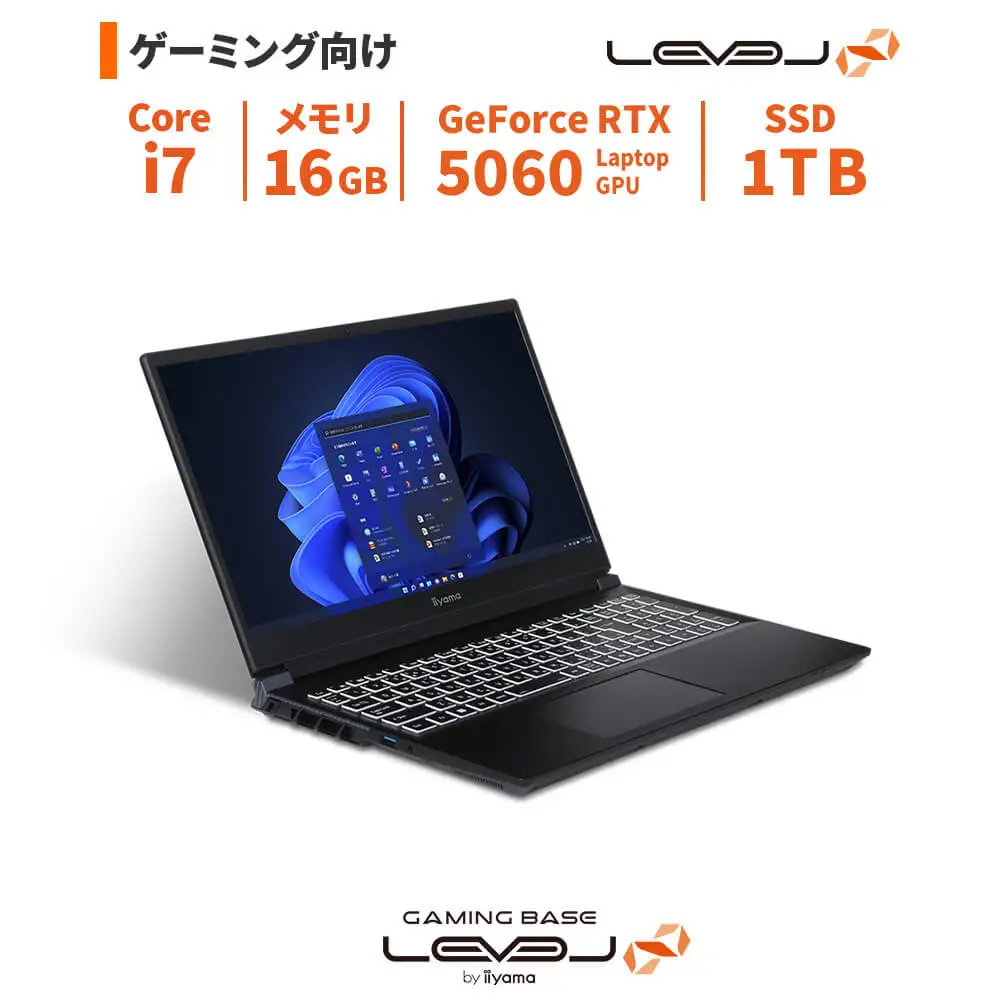 パソコン工房 4年間物損保証 15型ゲーミングノートPC Core i7/5060/No.376 | ゲーミング パソコン
