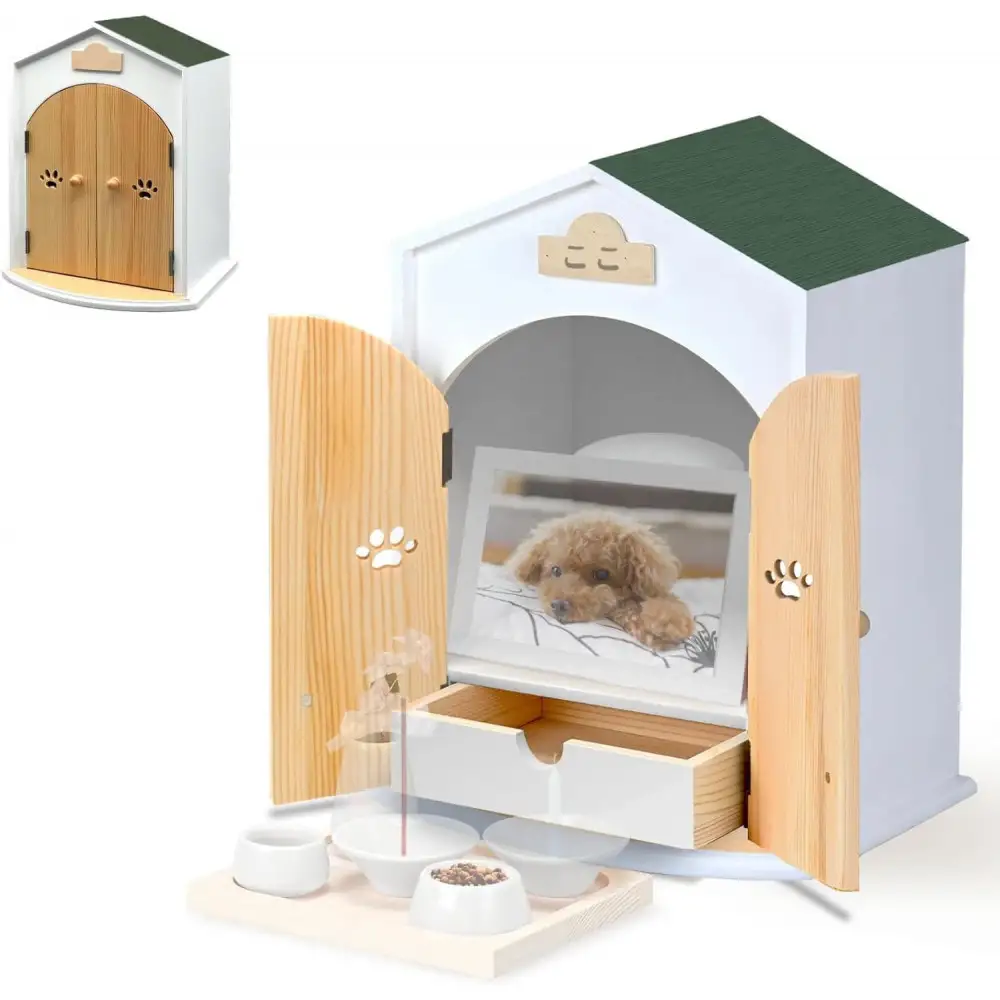 ペット用仏壇 AngelHouse天使のおうち型仏壇　グリーン