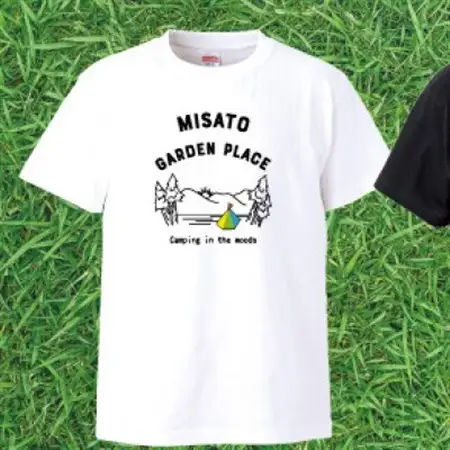 【美里町ガーデンプレイス】綿100%オリジナルTシャツ 　Landscape柄 【白】【XLサイズ】【1695873】