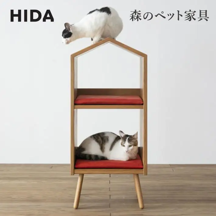 【飛騨の家具】森のペット家具 ネコハウス キャットタワー | 猫 CG030