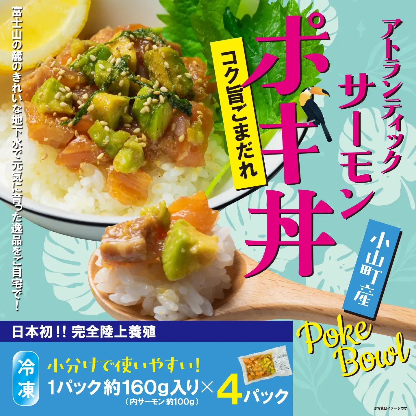 ポキ丼 サーモン 冷凍 約160g×4P コク旨ごまだれ サーモン 海鮮丼