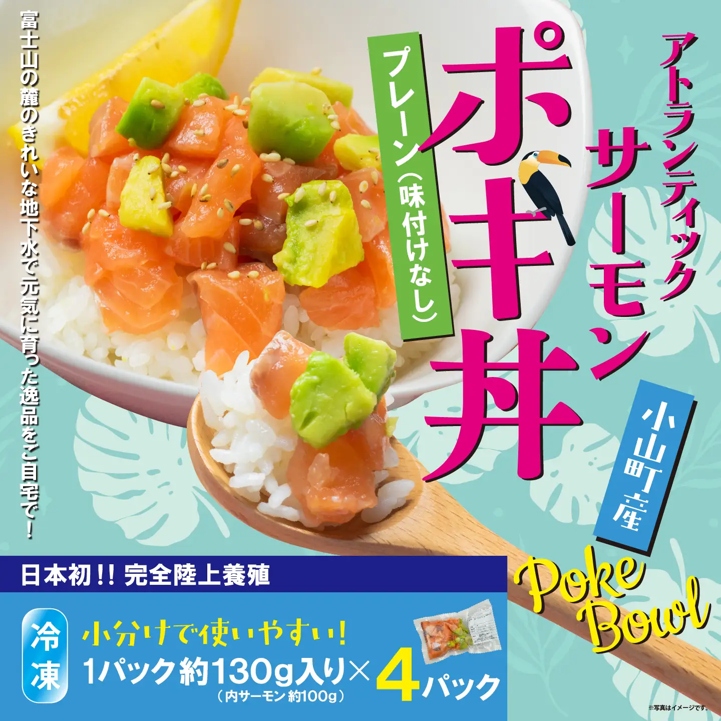 ポキ丼 サーモン 冷凍 約160g×4P プレーン サーモン 海鮮丼