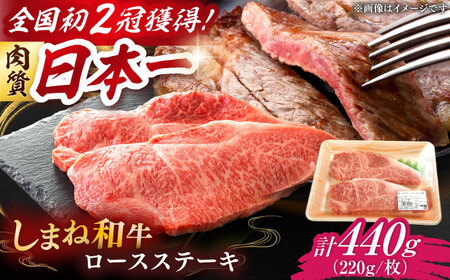 しまね牛ロースステーキ2枚 計440g 牛肉 ステーキ [AIDI021]