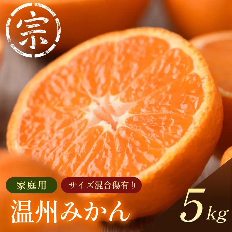 【先行予約】温州みかん（家庭用）約5kg【K003650K5】