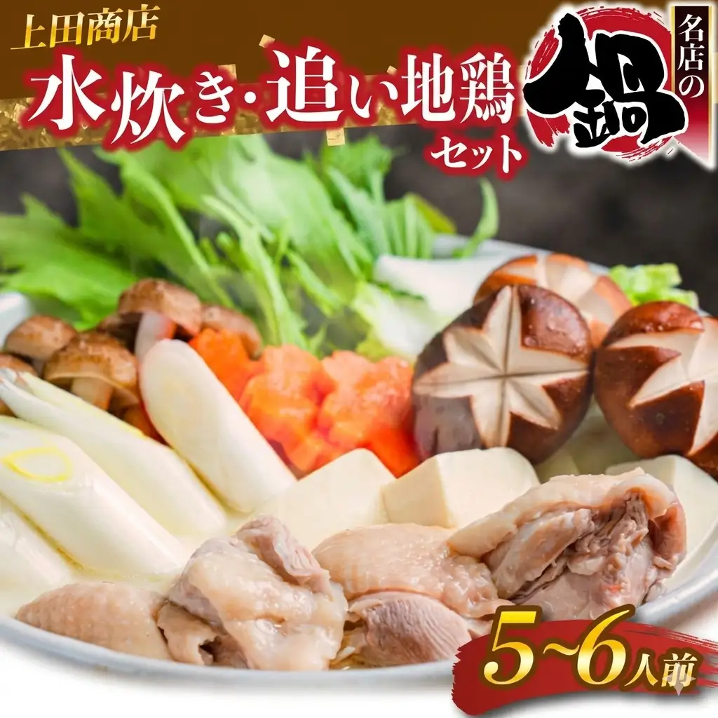 上田商店 水炊きセット【5～6人前】追い地どりセット [M951-1]