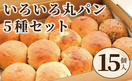 いろいろ丸パン 5種各3個（15個入） myz06 myz07 myz09 myz11 myz19 myz23