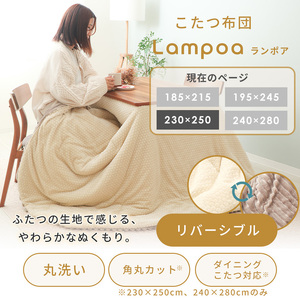 こたつ布団 Lampoa 230×250 長方形 こたつ布団