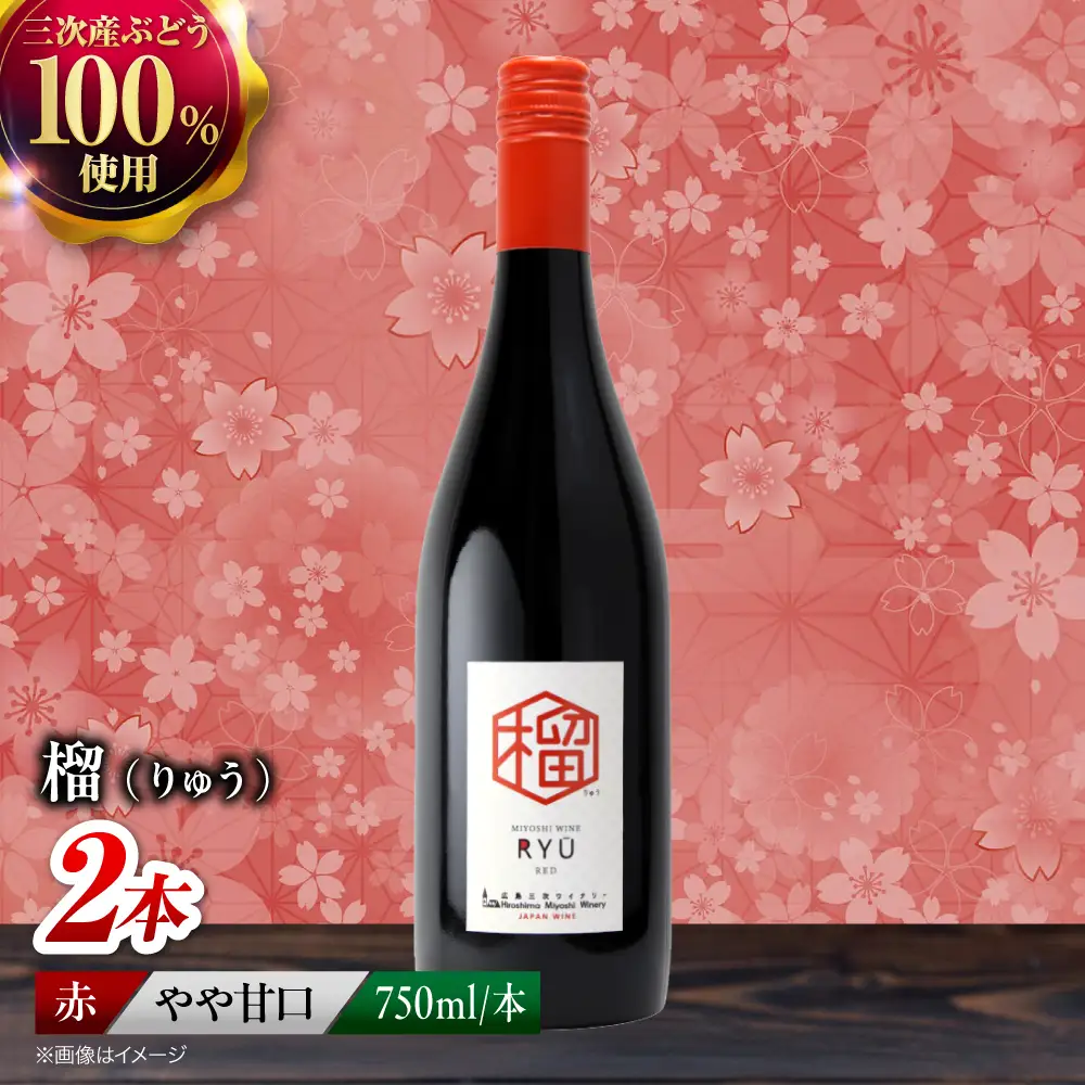 赤ワイン 榴 りゅう RYU 750ml×2本 [APAZ133]赤ワイン
