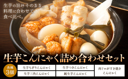 生芋こんにゃく 詰め合わせ セット 計15個