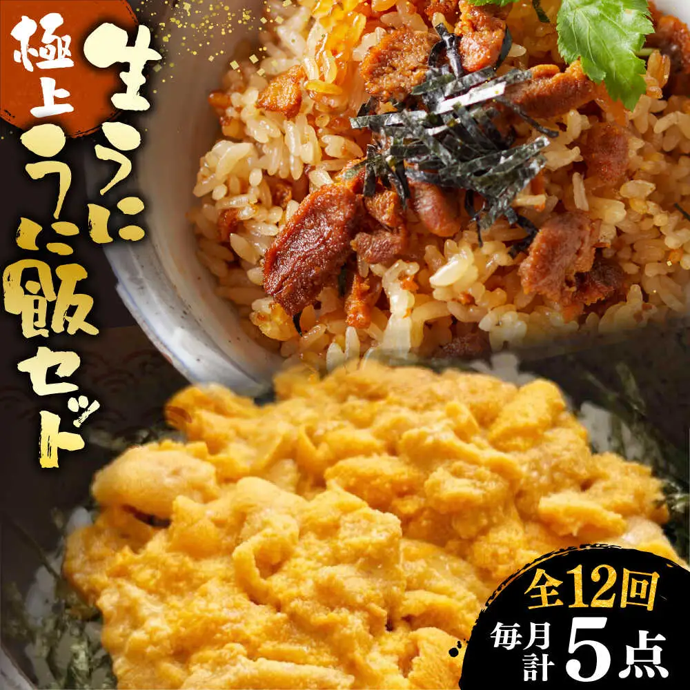 【全12回定期便】 生うに うにめしの素 セット 《壱岐市》[JZX017] うに セット