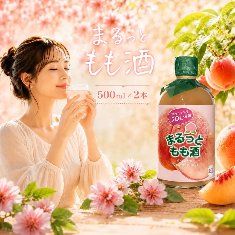 まるっともも酒 500ml 2本 | お酒 高知県 安芸市