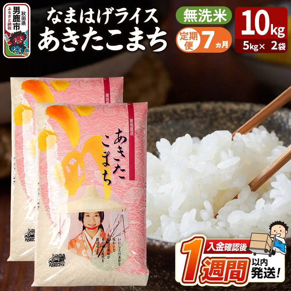 あきたこまち なまはげライス 無洗米 10kg