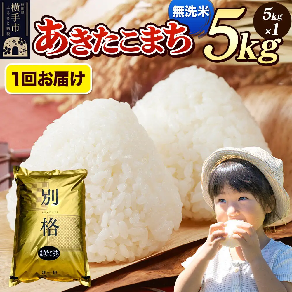 《令和7年産》 米 あきたこまち 5kg 【無洗米】 秋田県産