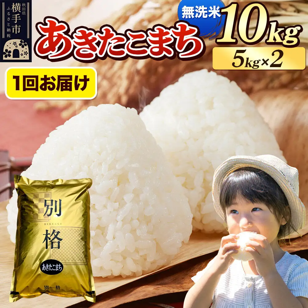 《令和7年産》 米 あきたこまち 10kg（5kg×2袋） 【無洗米】 秋田県産