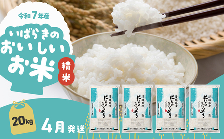 【令和7年産】精米 にじのきらめき 20kg 4月発送 白米 20kg(5kg×4袋)
