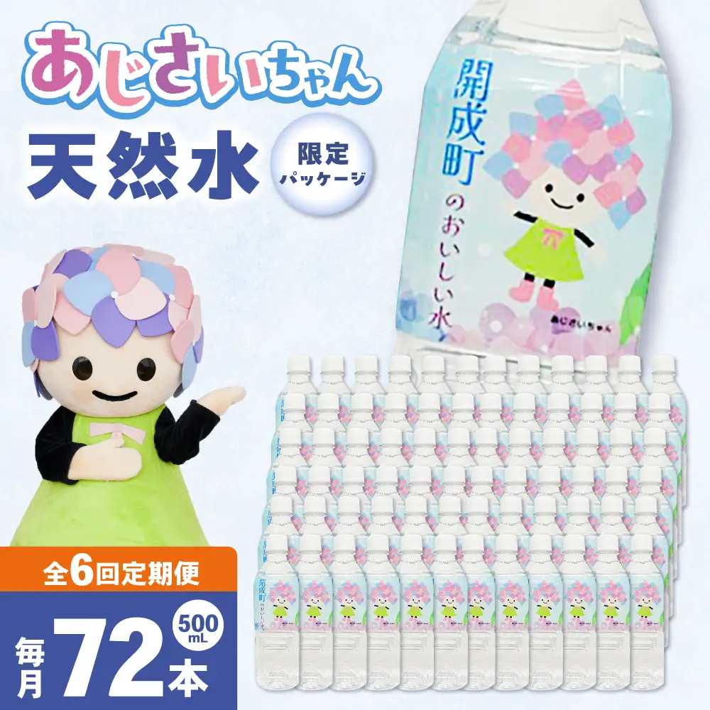ミネラルウォーター 【全6回定期便（毎月お届け）】ミネラルウォーター （500mL×24本） 3箱 [BDBE003-12]