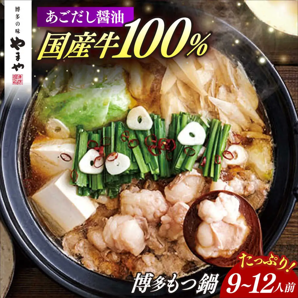 もつ鍋 醤油味 9-12人前 [ABES023] もつ鍋