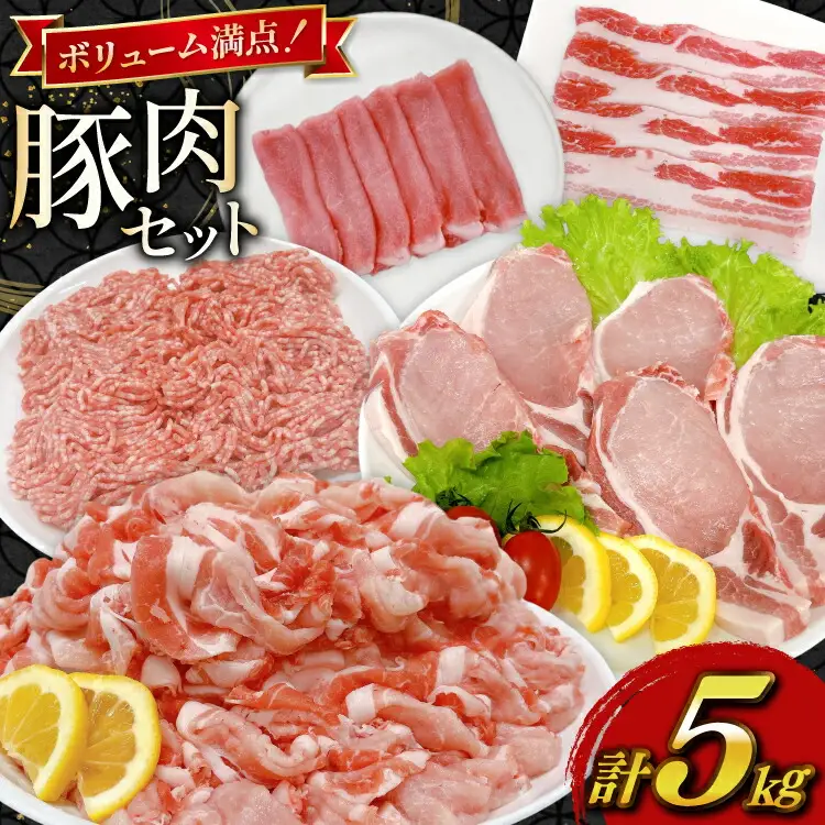 豚肉 宮崎県産豚肉 5kg 詰め合わせ セット