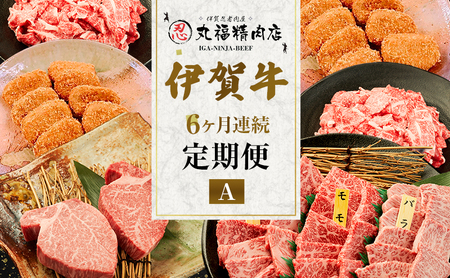 伊賀牛 定期便 6ヶ月 切落し ヒレ ステーキ 伊賀牛