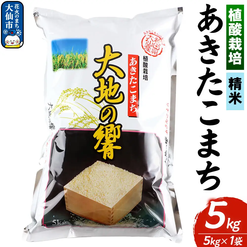 米 植酸栽培 あきたこまち「大地の響」5kg（5kg×1袋）【精米】令和7年産 【秋山商店】