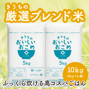 【令和7年産／精米】稲敷市産 厳選ブレンド米 計10kg (5kg×2袋)《自社栽培・自社精米で一貫生産》 [2094]
