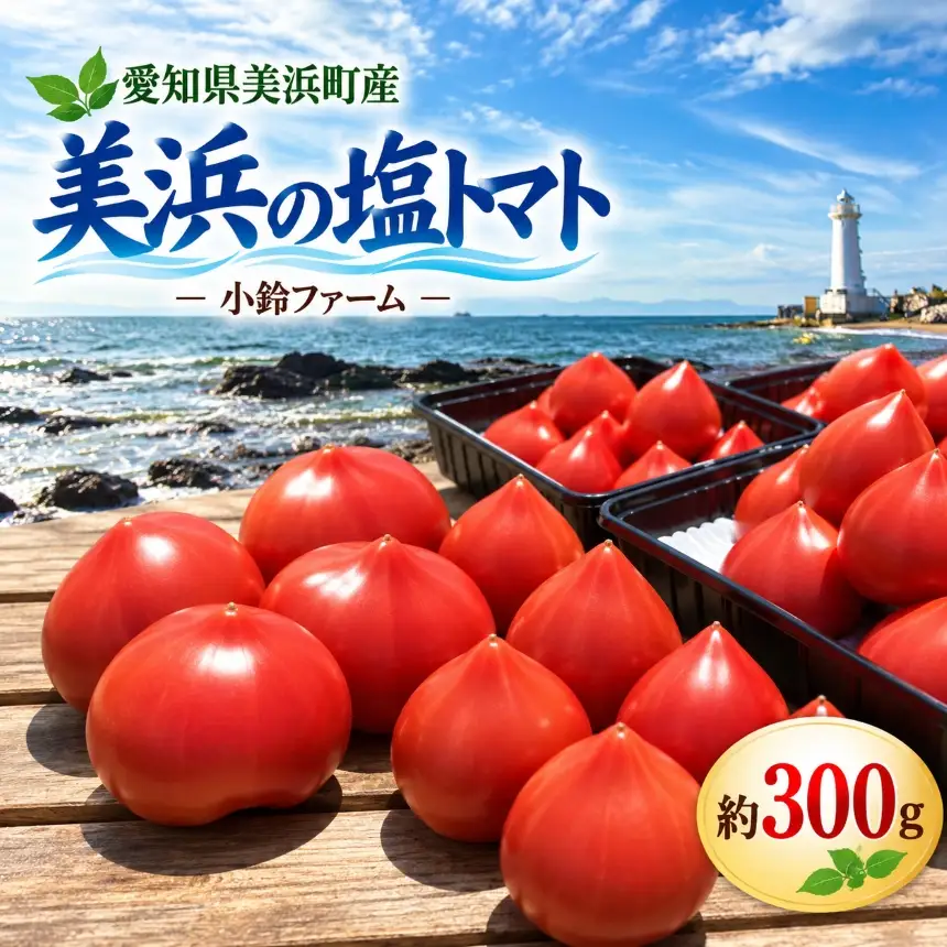 農家直送 美浜の塩トマト 約300g