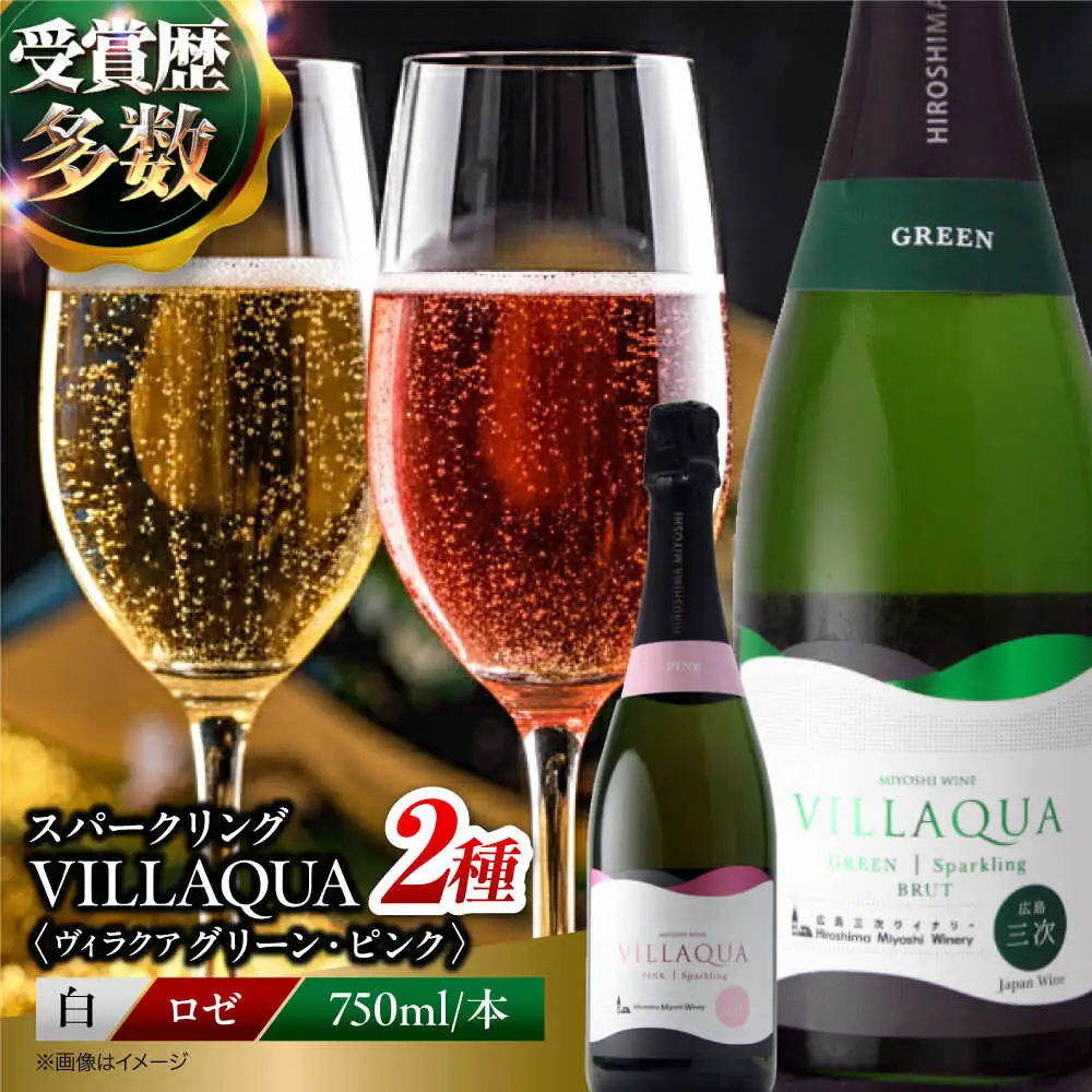 ワイン VILLAQUA グリーン・ピンク [APAZ156] スパークリングワイン セット