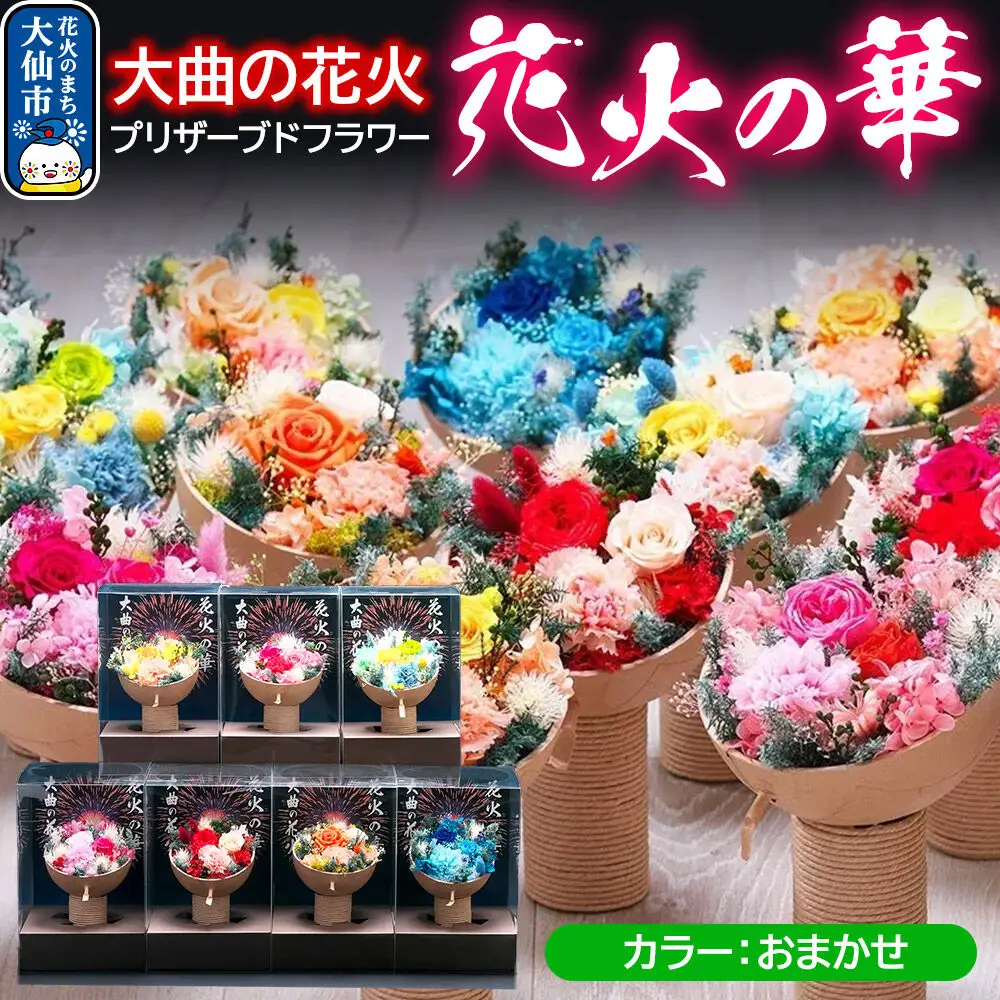 プリザーブドフラワー 花火の華【カラーおまかせ】1個