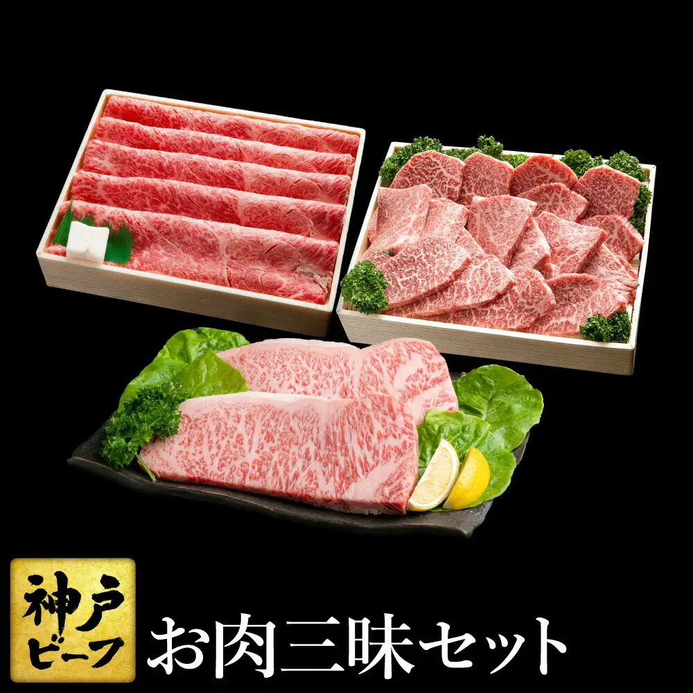 神戸牛 お肉三昧セット 計1.5kg (TYLS10) item4480-56