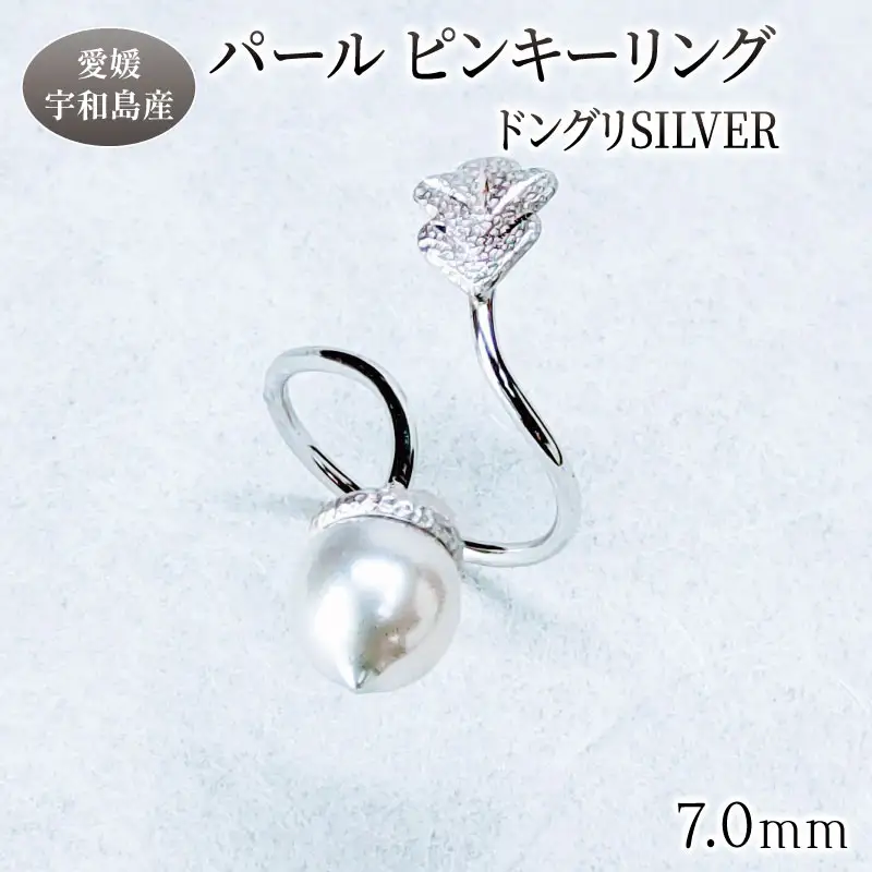 SV パール ピンキーリング ドングリ 7.0mm 暁工房 指輪 指輪 A040-002023