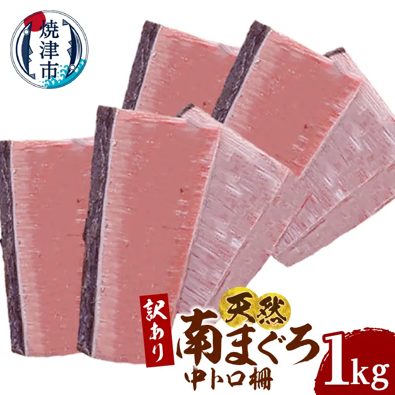 訳あり 天然 ミナミマグロ 中トロ 柵 刺身 焼津 海の極 1kg (a17-141)