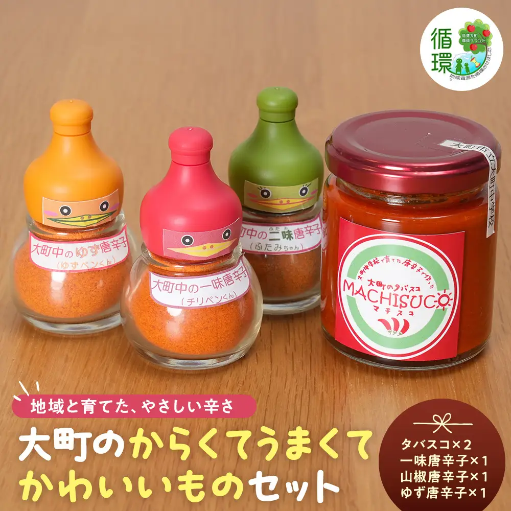 【信濃大町循環ブランド】大町のからくてうまいくてかわいいものセット