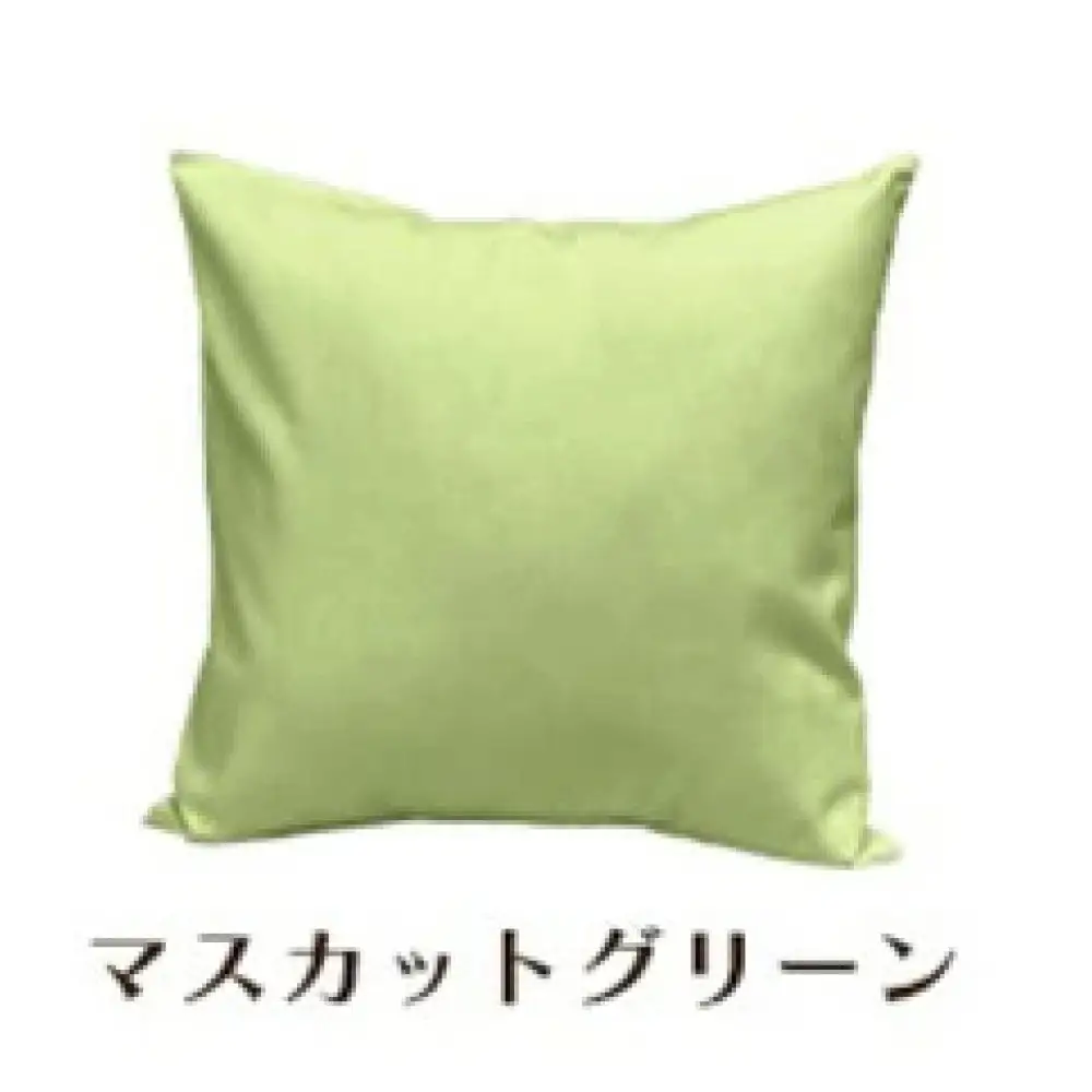 「染」2枚組クッションカバー 45×45cmタイプ マスカットグリーン 国産オックスフォード生地 無地